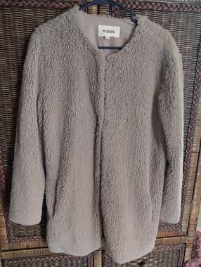 BB Dakota Taupe Teddy Faux-Sherpa Jacket